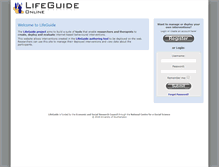 Tablet Screenshot of lifeguidewebsites.org